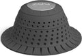 zaa Bathtub Drain Hair Catcher, Premium Silicone Collapsible One Pack Drain Protector for Pop-Up and Regular Drains of Shower, Bathtub, Tub, Bathroom, Sink, Black