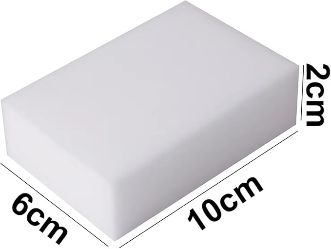 Magic Cleaning Eraser Sponges, White Melamine Foam Blocks, 100 Pack