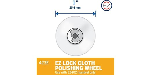 Dremel 423E EZ Lock Cloth Polishing Wheel (Pack of 2)