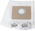Fein Nonwoven Fleece Filter Bag for Turbo I Dust Extractors - Holds 2-3x More than Regular Filter Bags, Tear-Resistant Material, Dustex 25 L Model, 5-Pack - 31345061010