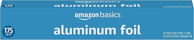 Amazon Basics Aluminum Foil,175 Sq Ft,(Pack of 12)