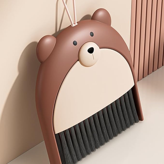 Mini Broom and Dustpan Set Cute Portable Hand Broom and Dustpan Small Dust Pan for Tabletop Debris Lightweight Dustpan for Small Space Cleaning