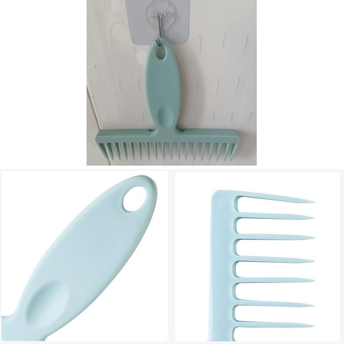 2 Pack Broom Cleaning Tool Hair Removal Comb Cleaner for One Sweep Broom Commercial Dust Mop Floor Sweeper Stand Up Broom Upright Dustpan Combo Set Removing Hair Dust on Brooms
