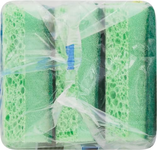 Dawn Power Clean Wedge-Shaped Scrubber Sponges, Green (Pack of 3)