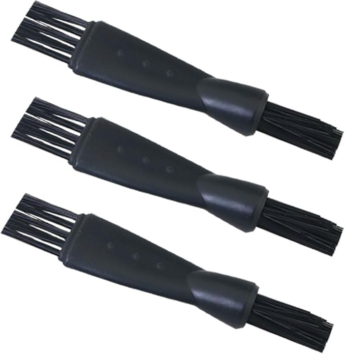 8PCS Dual Head Plastic Cleaning Brush 60mm/2.4in Keyboard Brush Chain Brush Archaeological Small Bristle Brush Garlic Mashers Cleaning Brush Used to Clean Spice Herb Grinder Powder Residue