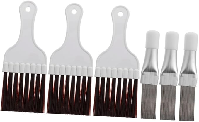 Cabilock Air Conditioner Fin Cleaner Set 6pc Condenser Tools Coil Brush Cleaning Tools for Condenser