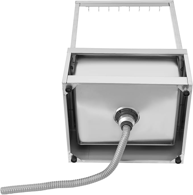 Stainless Steel Floor Mop Sink, Mop Sink with Cleaning Tool Rack, Mop Sinks for Restaurant, Garage, Basement, Bathroom, Laundry 22" L x 19" W x 11" H