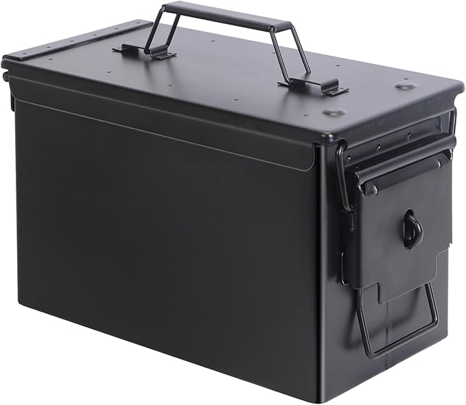 Ammo Can&Ammo Box, Fireproof & Waterproof Metal Storage Box - Perfect for Ammo, Lithium Batteries & RC Car Batteries