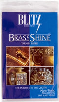 Blitz 21025 Brass Tarnish Eater Cloth-Single-Ply, Treated, 2 Pack