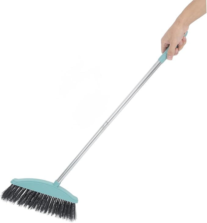 Heavy Duty Handle Broom for Indoor and Outdoor Cleaning Soft Bristles for Dust and Pet Hair Removal Floor Sweeper for Use