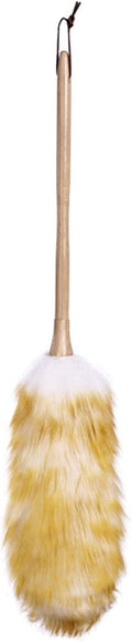 Feather Duster, 2 Pack Lambswool Duster, Pure Lambs Wool with Wood Handle(XSmall)