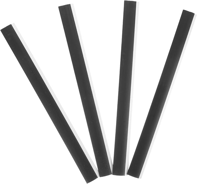 GALPADA 16pcs Replacement Lip for Dustpan Black Rubber Edge Strip for Edge Accessory