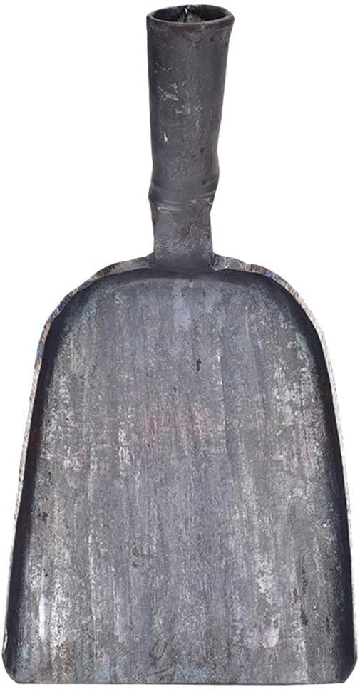 Veemoon Steel Fireplace Ash Shovel, BBQ Charcoal Shovel Small Compact Coal Scoop Cleaning Flat Scooping Spade for Kitchen Sand Stove Garden Supplies Outdoor Indoor (4.3 * 7.8“)