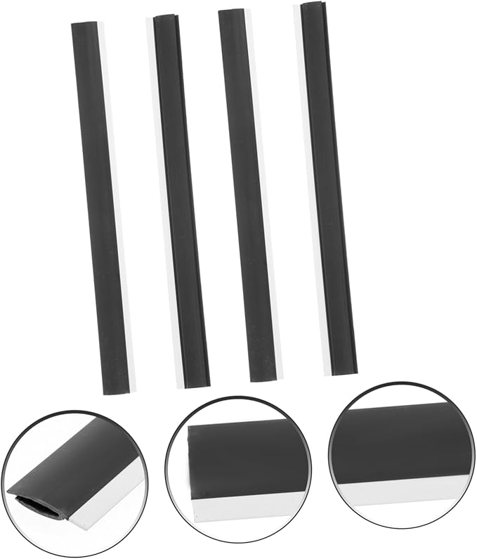 GALPADA 20pcs Edge Dust Pan Inlet Pressing Strips Rubber Dustpan Lip Replacement Cuttable for