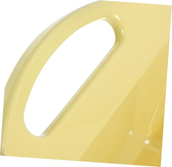 Homoyoyo 2pcs Handheld Dustpan Set Compact Yellow with Handle, Practical Reusable Trash Scoop for Home Office Desk Cleaning