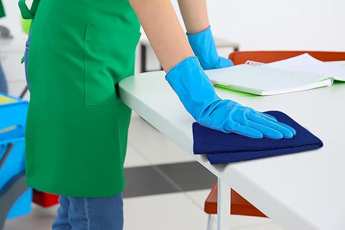 Softolle Bar Mop Towels, Pack of 12-16x19 Inches - 100% Cotton Super Absorbent Towels, Multi-Purpose for Home and Bar Cleaning (Royal Blue)