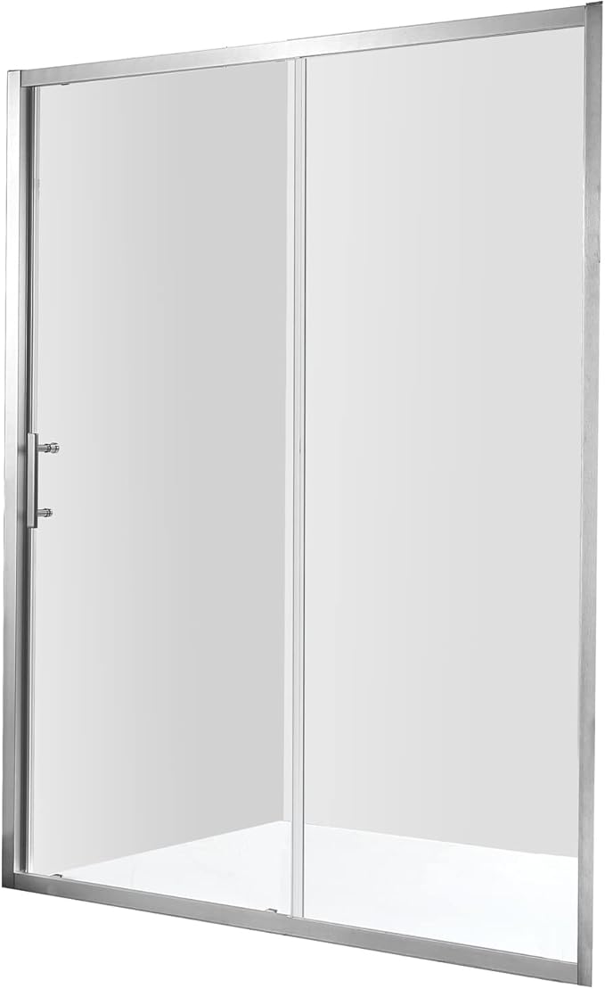 ANZZI Halberd 60 in. x 72 in. Framed Shower Door with Tsunami Guard in Brushed Nickel