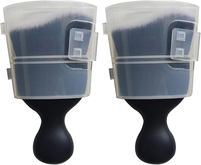 Auto Duster Brush for Cleaning Dust (Blackwhite)