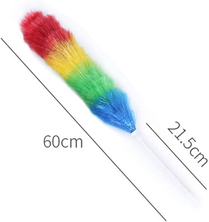 Hofumix Feather Duster Car Duster Hand Duster Static Dusting Brush Hand Grips Delicate Duster Kit 360°Flexible Duster for Ceiling Fans, Blinds, Furniture, Shutters, Auto, Truck, SUV, RV 4pcs