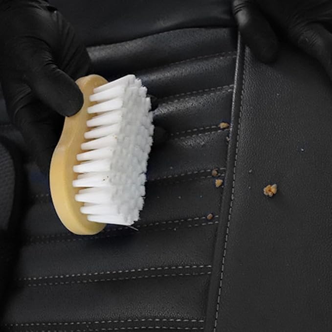 JSCARLIFE Deep Scrub Cleaning Brush Soft bristles Heavy Duty Scrub Brush with Soft Handle Household Scrub Brush for Cleaning Upholstery, Car Interior Cleaning, Furniture, Couch, Sofa etc