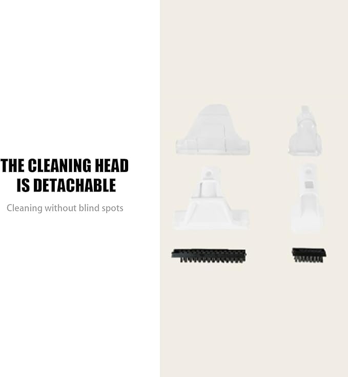 Portable Carpet Cleaner, 450W Sofa & Upholstery Cleaner with Handle, Deep Cleaning Machine for Carpets, Couch, Curtain, Chairs, with Dual Size Cleaning Brushes