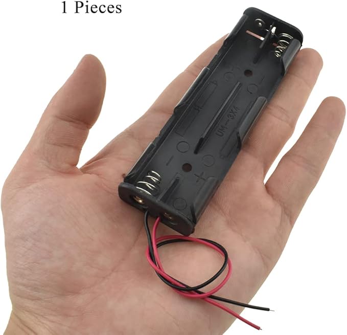 HAHIYO 4xAA Battery Holder Black Adapter Tube Case Not Corrode Solid Good Contact Bear Battery Leakage Smooth Load for Flashlight Torch Led RC 1PCS Plastic