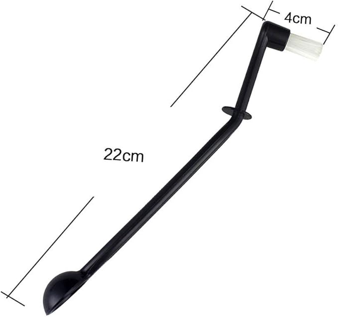 Coffee Machine Brush Cleaner Nylon Espresso Machine Brush Grinder Brush Coffee Cleaning Tool with Spoon (Pack of 2)