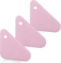 Food Scraper, 2-in-1 Pot and Pan Dish Scraper, Nylon and Silicone, Kitchen Scraper Tools for Cast Iron Skillets, Cookware, Dishes, Pans and Pots, Heat Resistant, Set of 3 - Pink