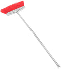 Heavy Duty Commercial Broom with Long Handle Soft Bristles for Efficient Indoor and Outdoor Floor Cleaning for Home Use and Hair Collection