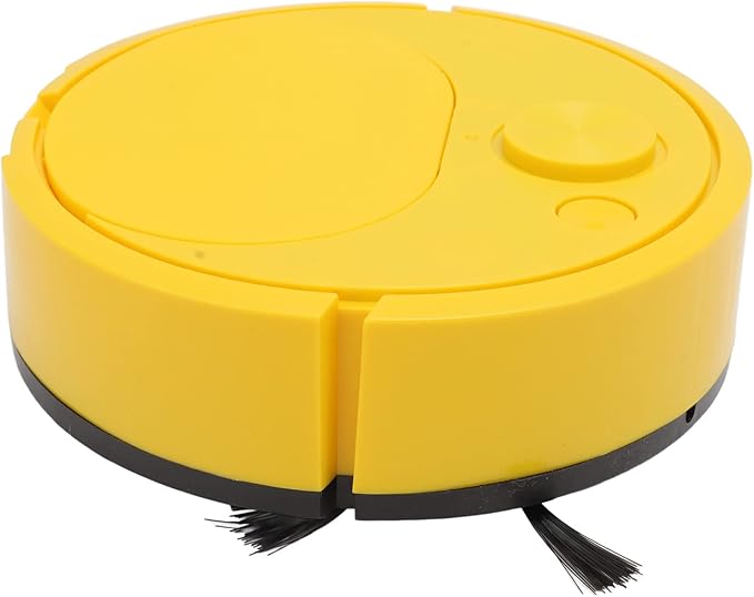 Ejoyous Robot Vacuum Cleaner, Multifunctional Mini Smart Sweeping Robot with USB Charging for Wooden Flooring, Tile and Carpet (Yellow)