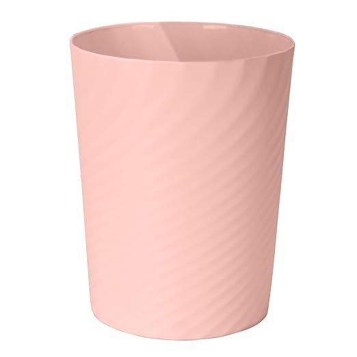 Trash Can - Small Waste basketbin - 1.8 Gallon- for Office,Home,Bathroom,Kitchen - Pink