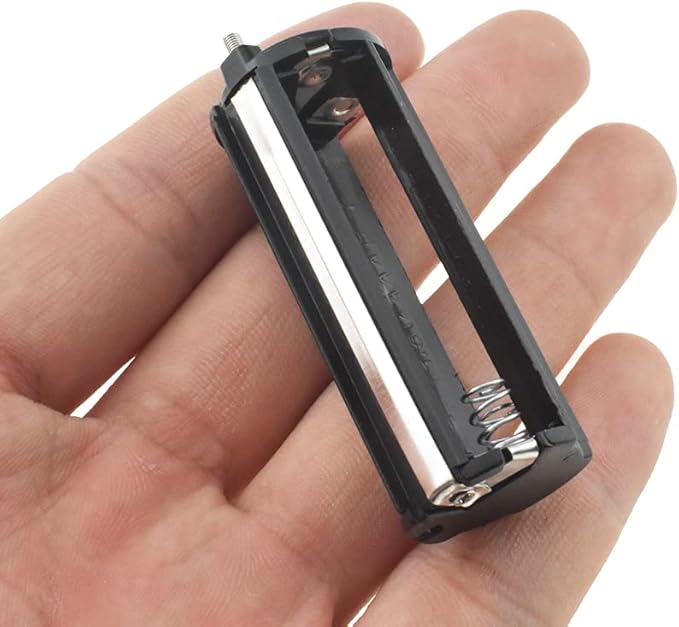 HAHIYO 3xAAA Cylindrical Battery Holder Black Adapter Tube Case Not Corrode Solid Good Contact Bear Battery Leakage Smooth Load for Flashlight Torch Led RC 2.15inch Length 3PCS Plastic
