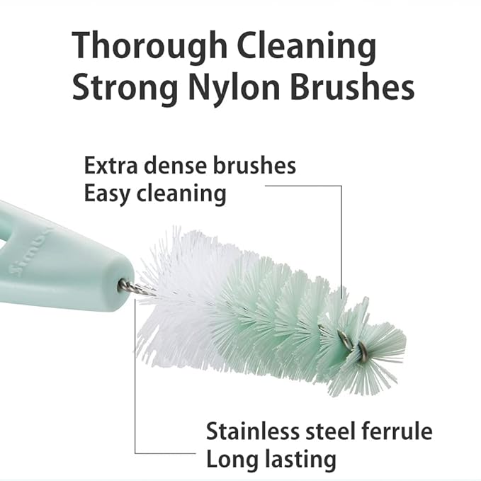 Simba Rotary Nipple Brush (Green, Set of 2)