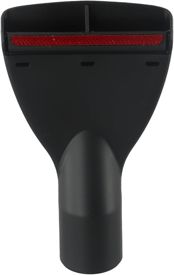 RichVibe Crevice Nozzle Vacuum Attachment, 35mm Dia Flat Mouth Upholstery Brush for Mattress and Sofa Cleaning, For Karcher, Bosch, Miele, Siemens, Samsung, Thomas, Parkside, Black