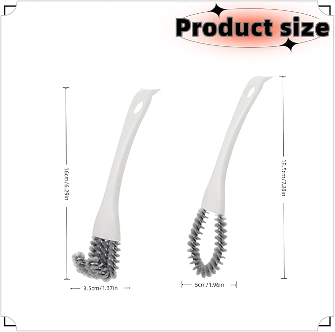 2 Pack Oven, Stove & BBQ Cleaning Brush Set with Scraper Heads, for BBQ Grates, Kitchen Crevices, Oven Racks and Bird Cage Dead Corner Gap Brush