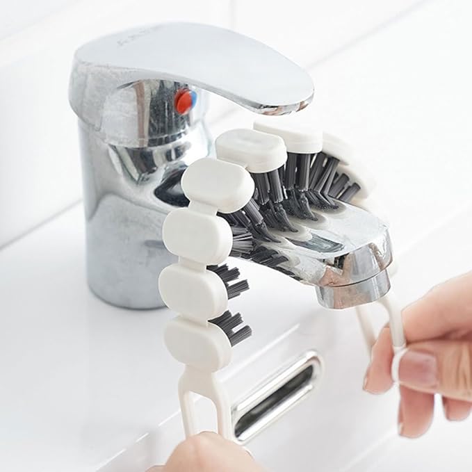 BESTYASH Bendable Cleaning Brush 10.39 Inch Flexible Crevice and Corner Scrubber with Soft Bristles for Kitchen Tile and Narrow Gap Cleaning