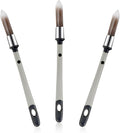 3 Pcs Paint Brushes for Painting Walls 0.37 Inch Small Paint Brush, Trim Paint Brushes Edge Painting Tool for Baseboards Furniture House Wall Corners Detail Paint Edger Brush and Touch Up Painting