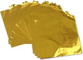 Wowagoga 300 Pcs Foil Candy Wrappers - 6x6 Inches Gold Aluminum Foils Paper Chocolate Candy Wrappers for Homemade Candies Gifts Decoration