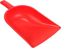 VOSAREA Handheld Dustpan for Desk Cleaning, Small Red Garbage Shovel with Large Capacity, Heavy Duty Kitchen Trash Dustpan for Household Desktop Use