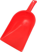TEHAUX Red Multi-use Handheld Dustpan and Garbage Shovel for Desktop Cleaning, Small Plastic Dustpan for Kitchen and Household Waste Collection