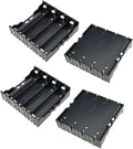 HAHIYO 3.7V 18650 4 Slots Battery Holder with Pin Less Additional Resistive Loss Allows Fully Contact Independent Batteries Bay Case Storage Box 4 PCS for DIY Toy Rechargeable Power System