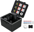 LP-E6 EN-EL15C NP-W235 FZ100 Camera Battery and Memory Card Case with Labels,DSLR SLR Battery Organizer Storage for 16 Micro SD 6 SD 3 CF Express Type A and 2 XQD/CF Cards,Water-Resistant & Shockproof