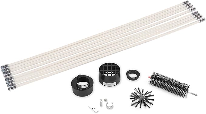 RLE24PRO Pro Rotary Dryer Vent Cleaning System, Removes Lint, Extends Up to 24’