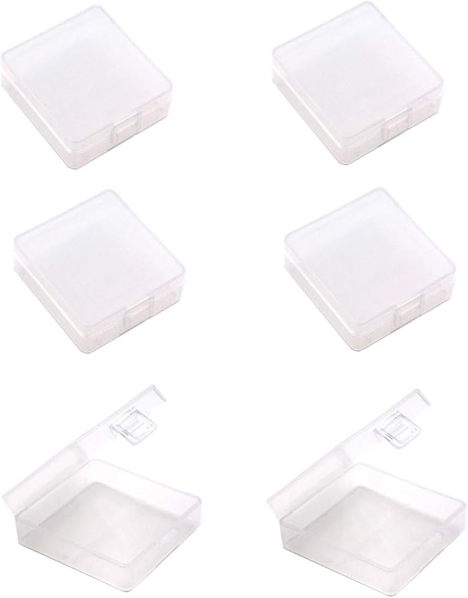 (Pack of 6 9V Battery Storage Case, 9 Volt Battery Storage Box, 9 Volt Battery Storage Organizer for 2 x 9V Battery Container