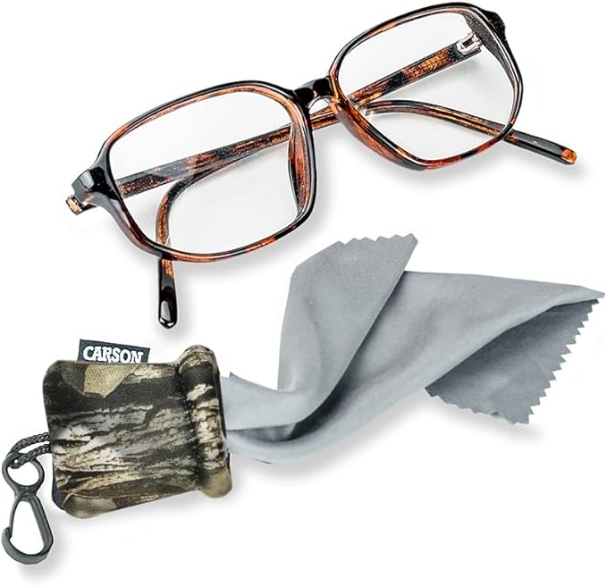 Carson Stuff-It Microfiber Lens Cloth Cleaning System for Eyeglasses, Smartphones, Tablets, Optics, Lenses, Cameras and More