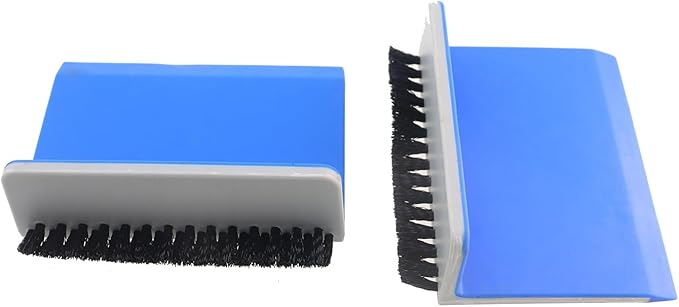 Blue Kitchen Sink Scraper Multi Purpose Kitchen Countertop Brush Cleaning Scrubber Vegetable Cleaner Mini Scraper Window Tile Debris Cleaning Tool