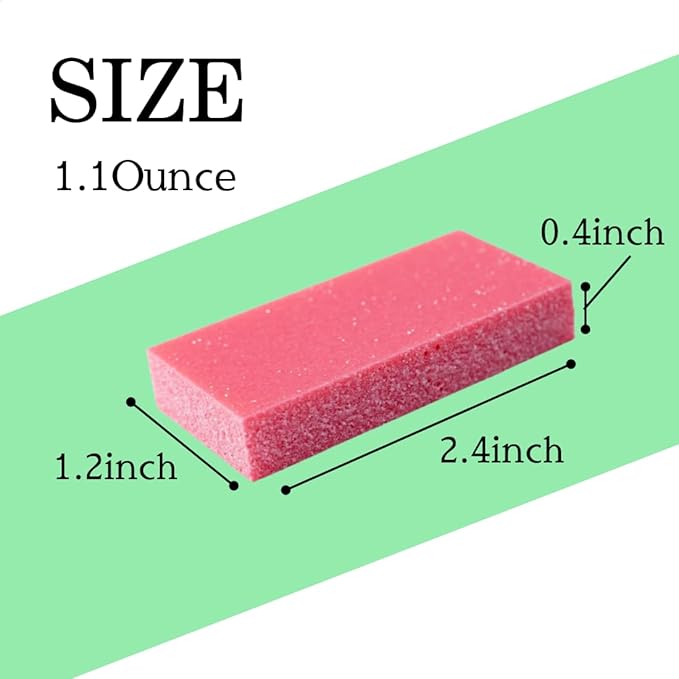 Rust Eraser for Knives Kitchen Stoves Wood Finish and Bicycles Multi Purpouse Cleaning Rubber Eraser Remover Dirt Stains (Extra coarse) Made in Japan, Set of 2
