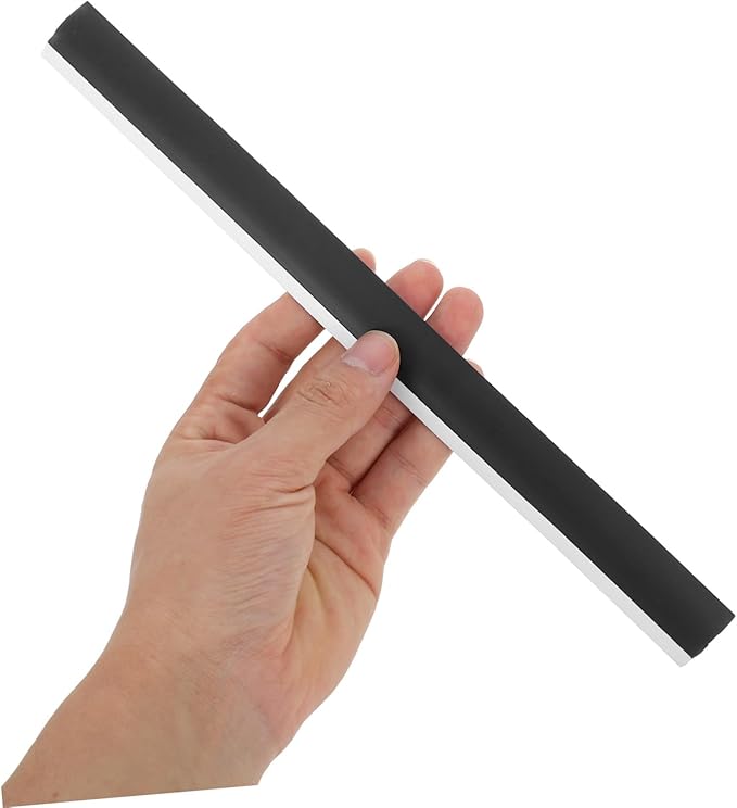 HANABASS 4pcs Rubber Dustpan Edge Strips Replacement Pressing Strips for Enhanced Sealing and Quiet Cleaning Fit Soft Edges for Efficient Dustpan Performance