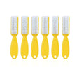 6Pcs Nail Brush for Cleaning Fingernails, Handle Grip Cleaning Brush for Nail and Toenail, Nail Dust Brush Manicure Pedicure Tools Scrubbing Brush Women Men Home Salon(Yellow)