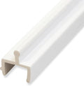 KC Hardware Vinyl Sliding Screen Door Track, 96 Inch, Sliding Door Bottom Track Replacement, Patio Screen Door Repair Guide - White Vinyl